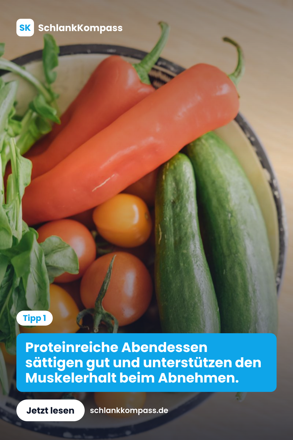 Proteinreiche Abendessen sättigen gut und unterstützen den Muskelerhalt beim Abnehmen.