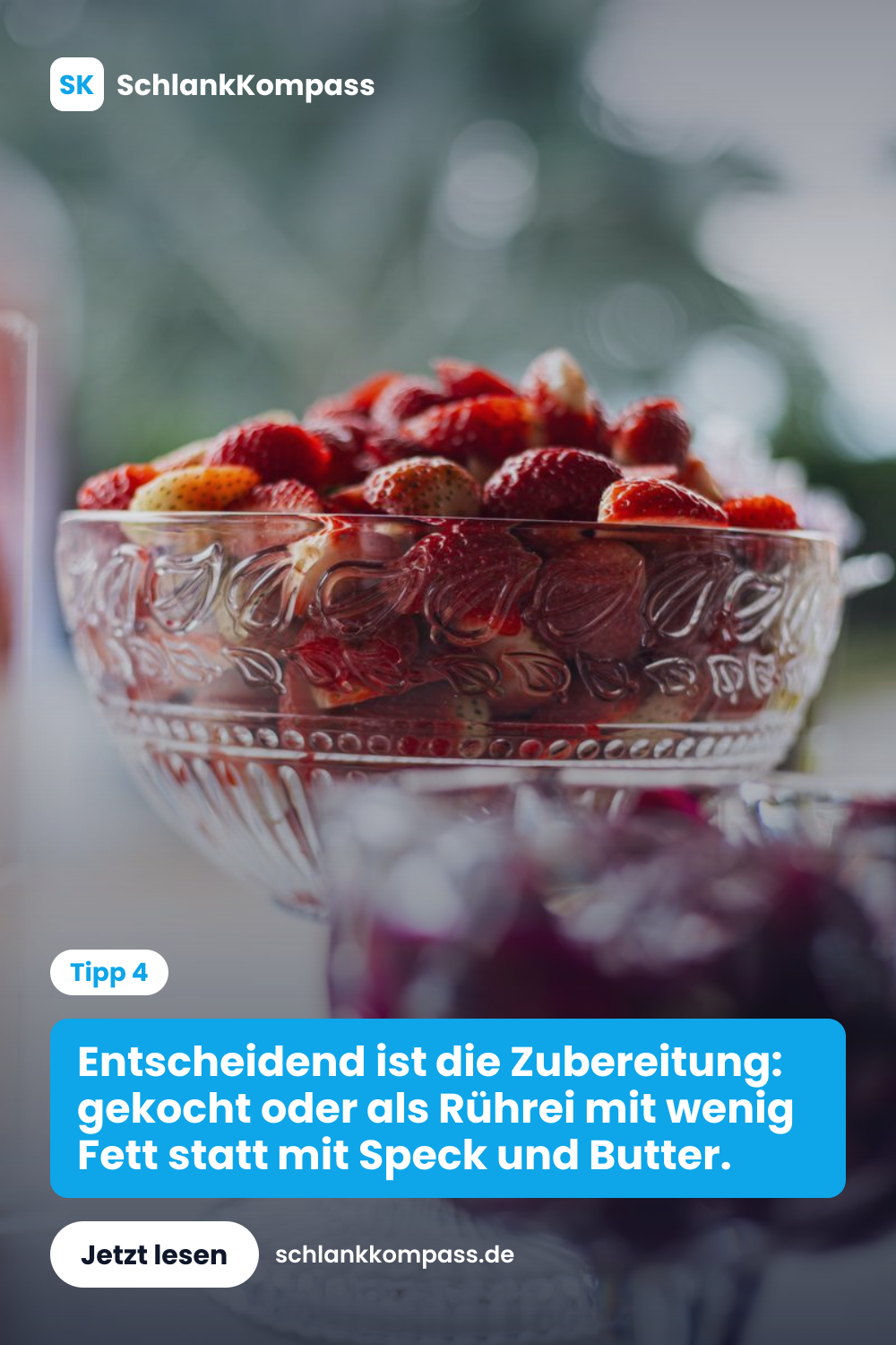 Entscheidend ist die Zubereitung: gekocht oder als Rührei mit wenig Fett statt mit Speck und Butter.
