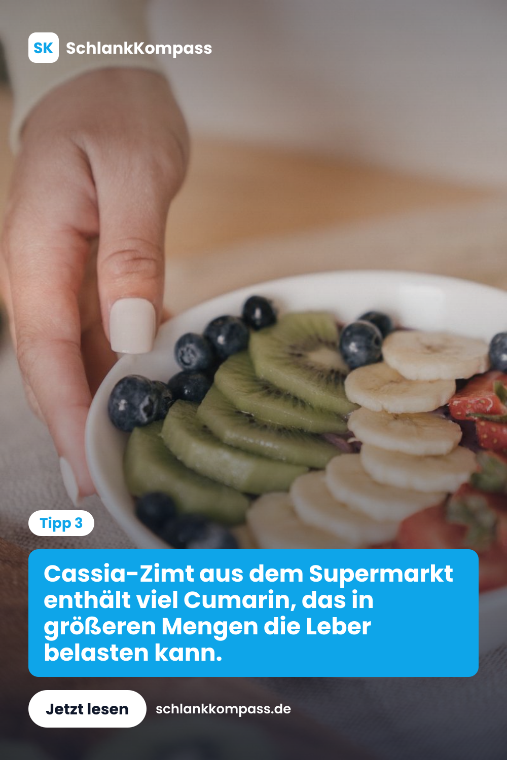 Cassia-Zimt aus dem Supermarkt enthält viel Cumarin, das in größeren Mengen die Leber belasten kann.