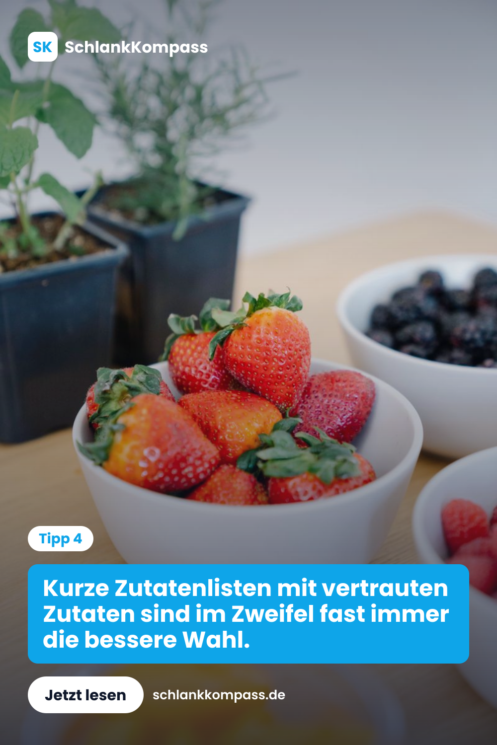 Kurze Zutatenlisten mit vertrauten Zutaten sind im Zweifel fast immer die bessere Wahl.