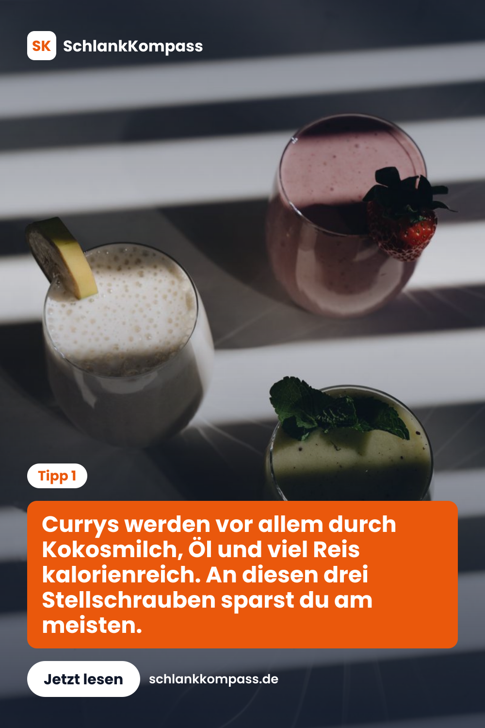Currys werden vor allem durch Kokosmilch, Öl und viel Reis kalorienreich. An diesen drei Stellschrauben sparst du am meisten.