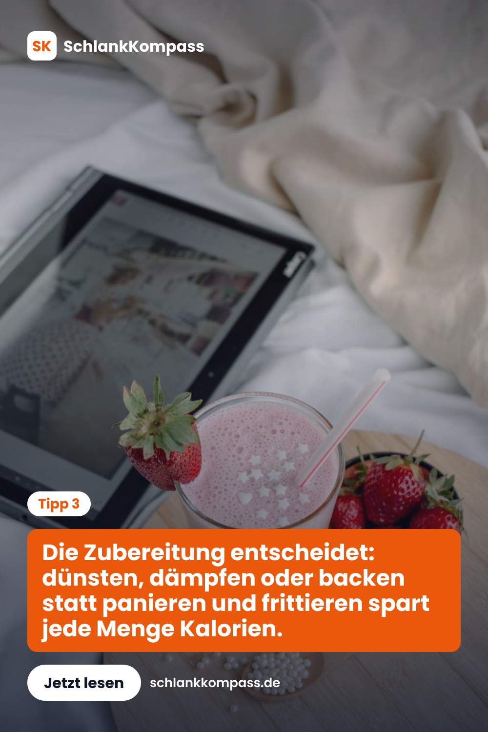 Die Zubereitung entscheidet: dünsten, dämpfen oder backen statt panieren und frittieren spart jede Menge Kalorien.
