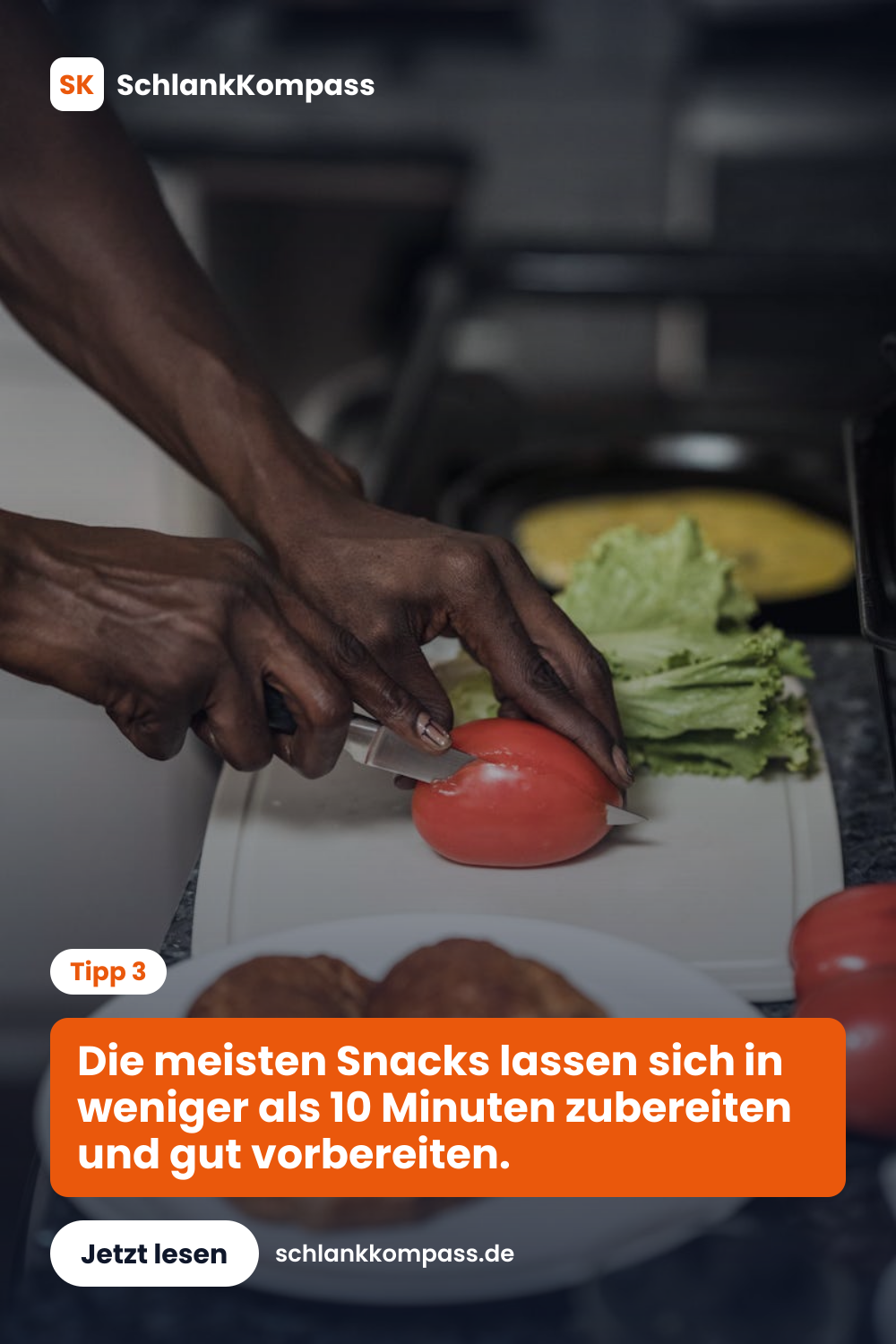Die meisten Snacks lassen sich in weniger als 10 Minuten zubereiten und gut vorbereiten.