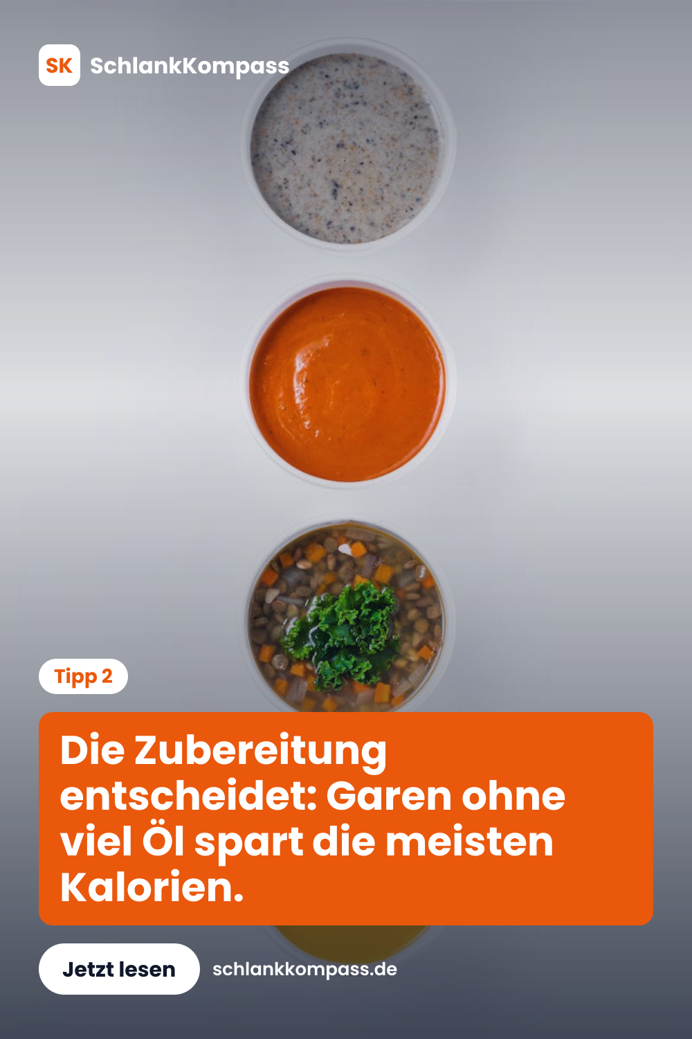 Die Zubereitung entscheidet: Garen ohne viel Öl spart die meisten Kalorien.