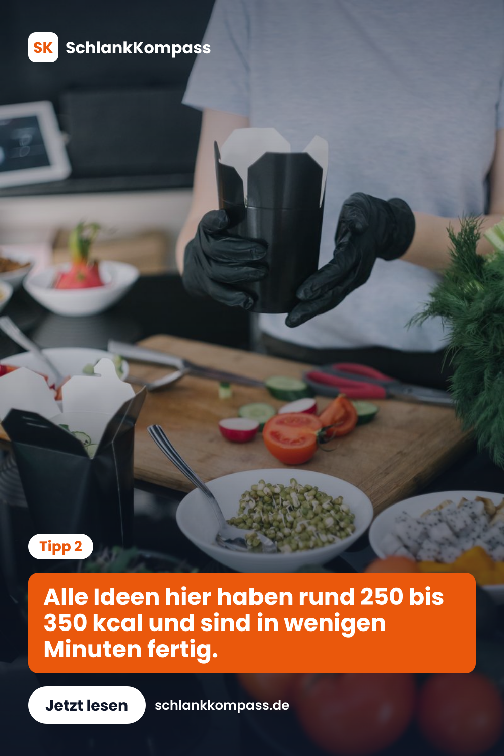 Alle Ideen hier haben rund 250 bis 350 kcal und sind in wenigen Minuten fertig.