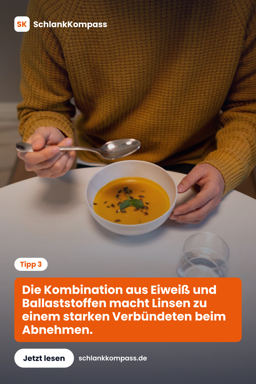 Die Kombination aus Eiweiß und Ballaststoffen macht Linsen zu einem starken Verbündeten beim Abnehmen.