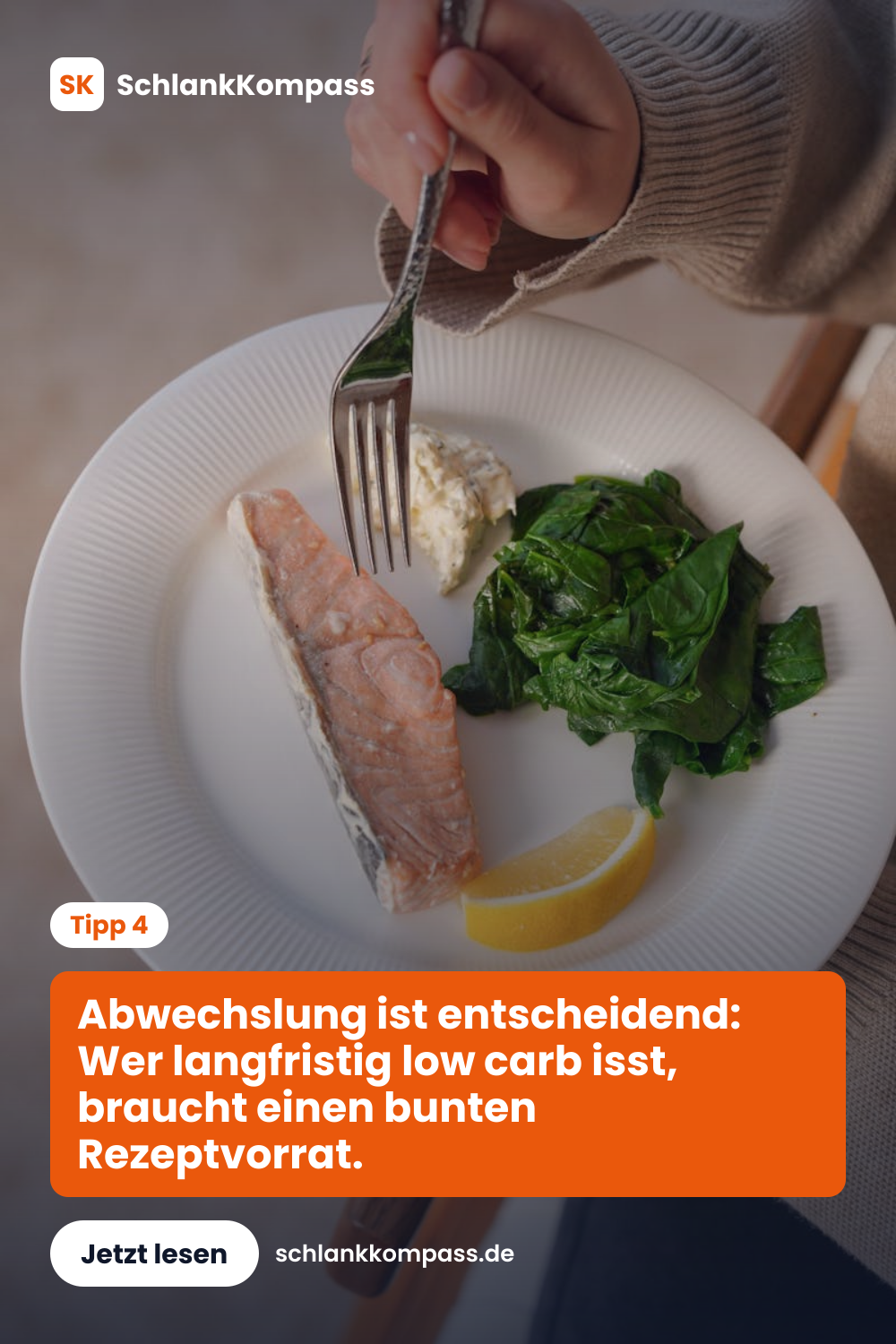Abwechslung ist entscheidend: Wer langfristig low carb isst, braucht einen bunten Rezeptvorrat.