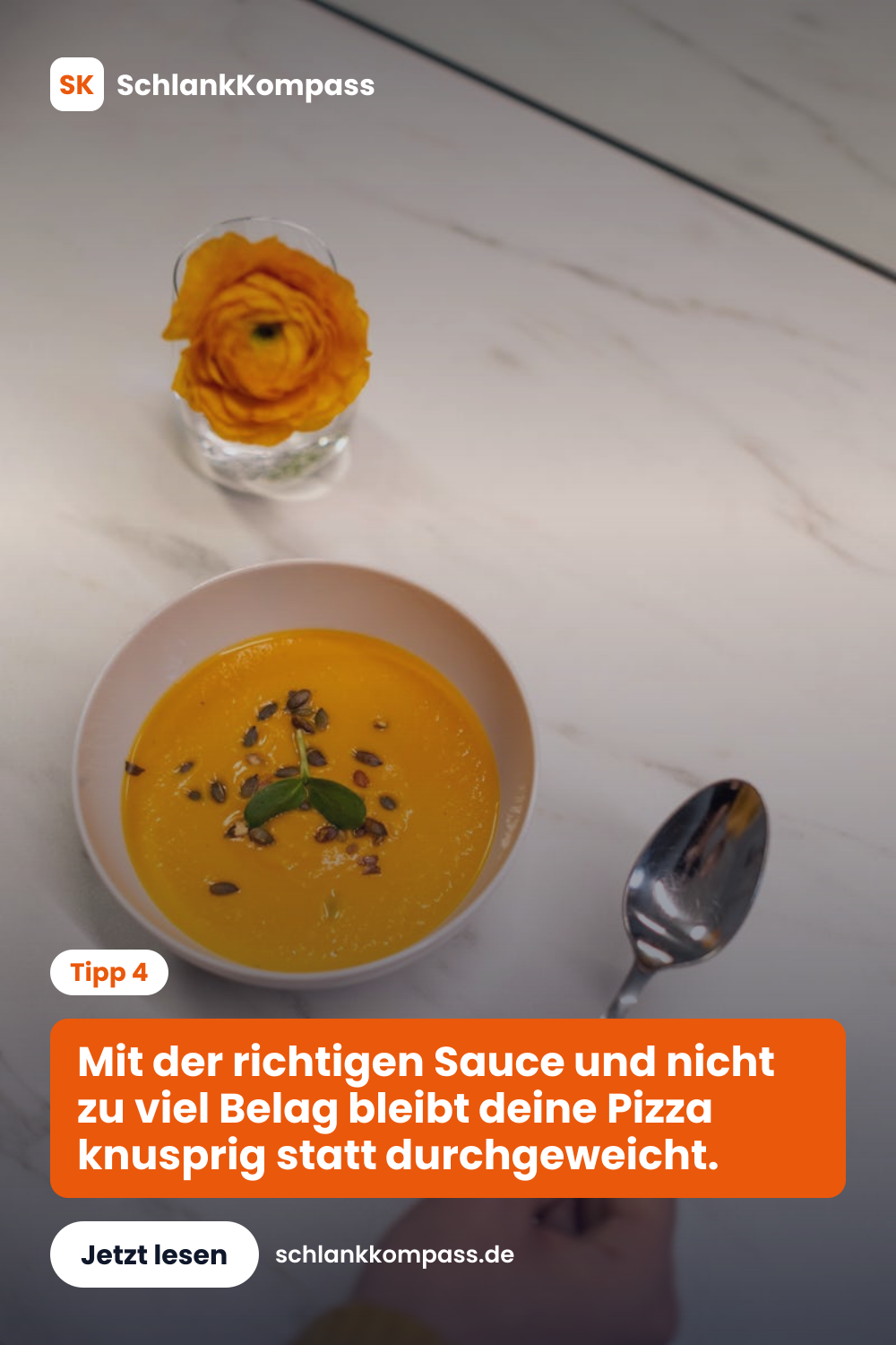 Mit der richtigen Sauce und nicht zu viel Belag bleibt deine Pizza knusprig statt durchgeweicht.