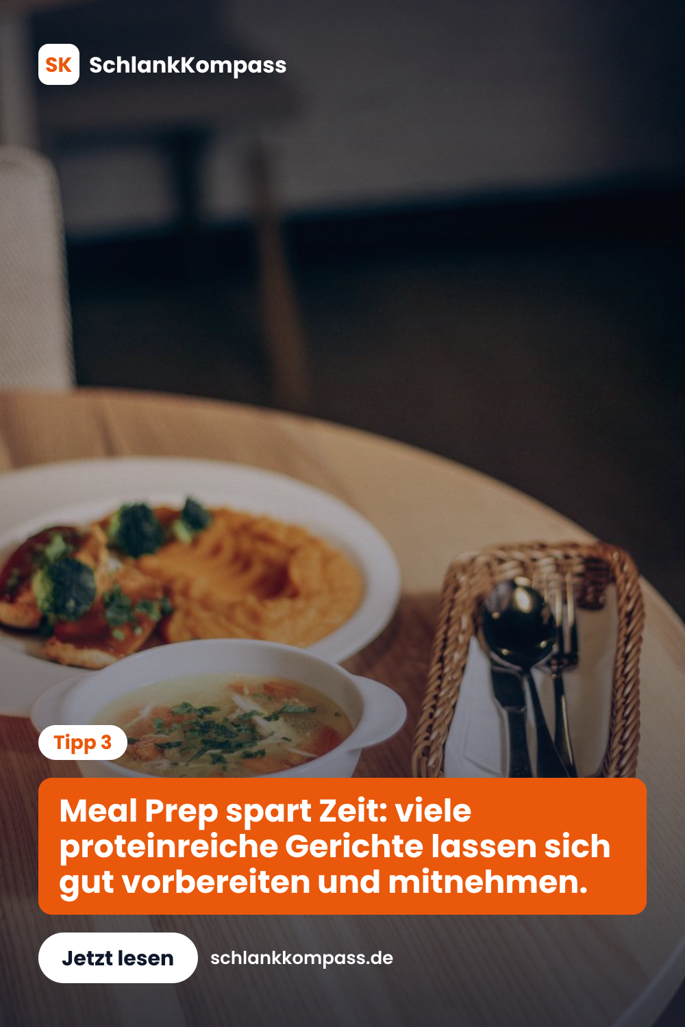 Meal Prep spart Zeit: viele proteinreiche Gerichte lassen sich gut vorbereiten und mitnehmen.