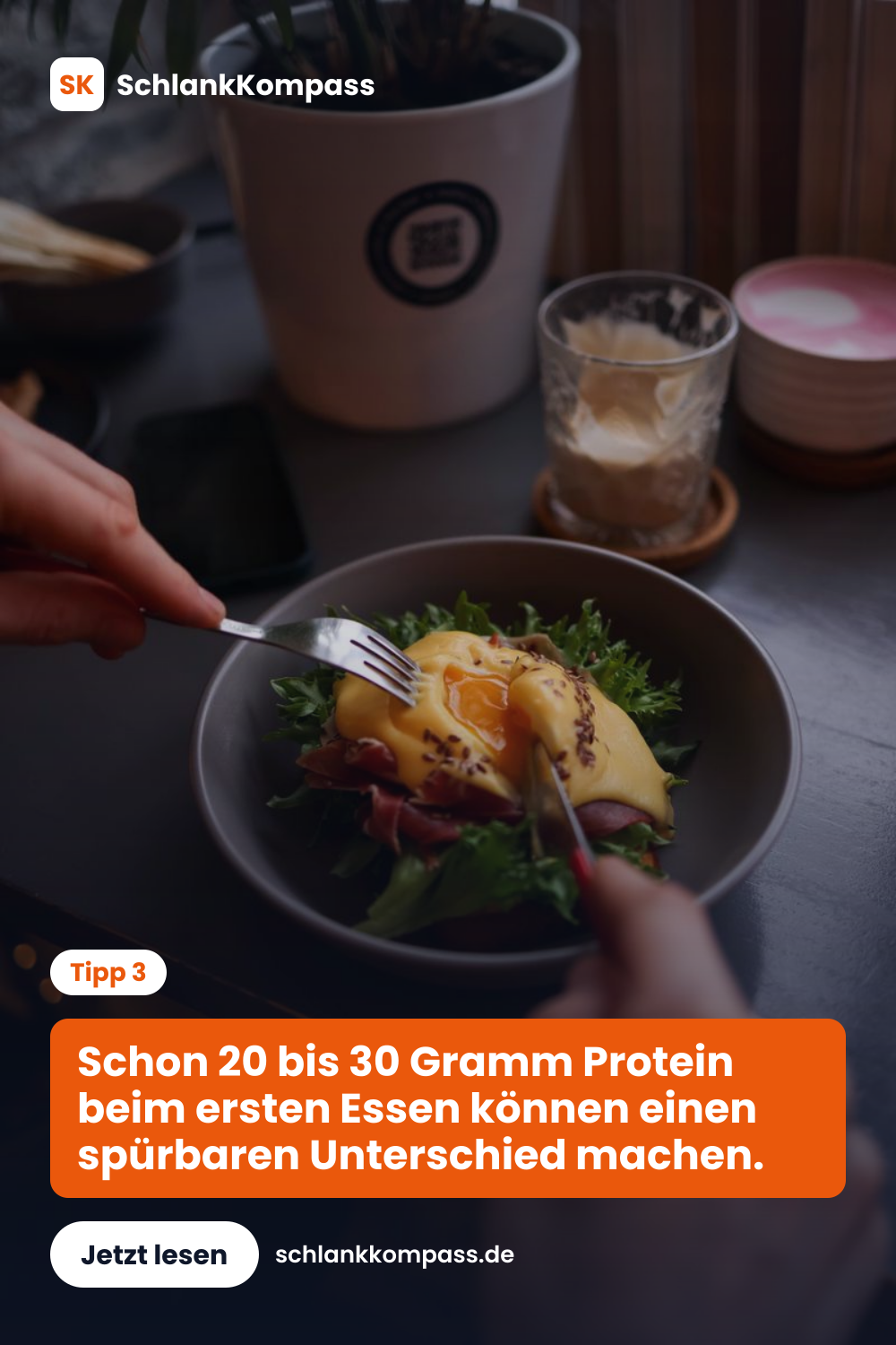 Schon 20 bis 30 Gramm Protein beim ersten Essen können einen spürbaren Unterschied machen.
