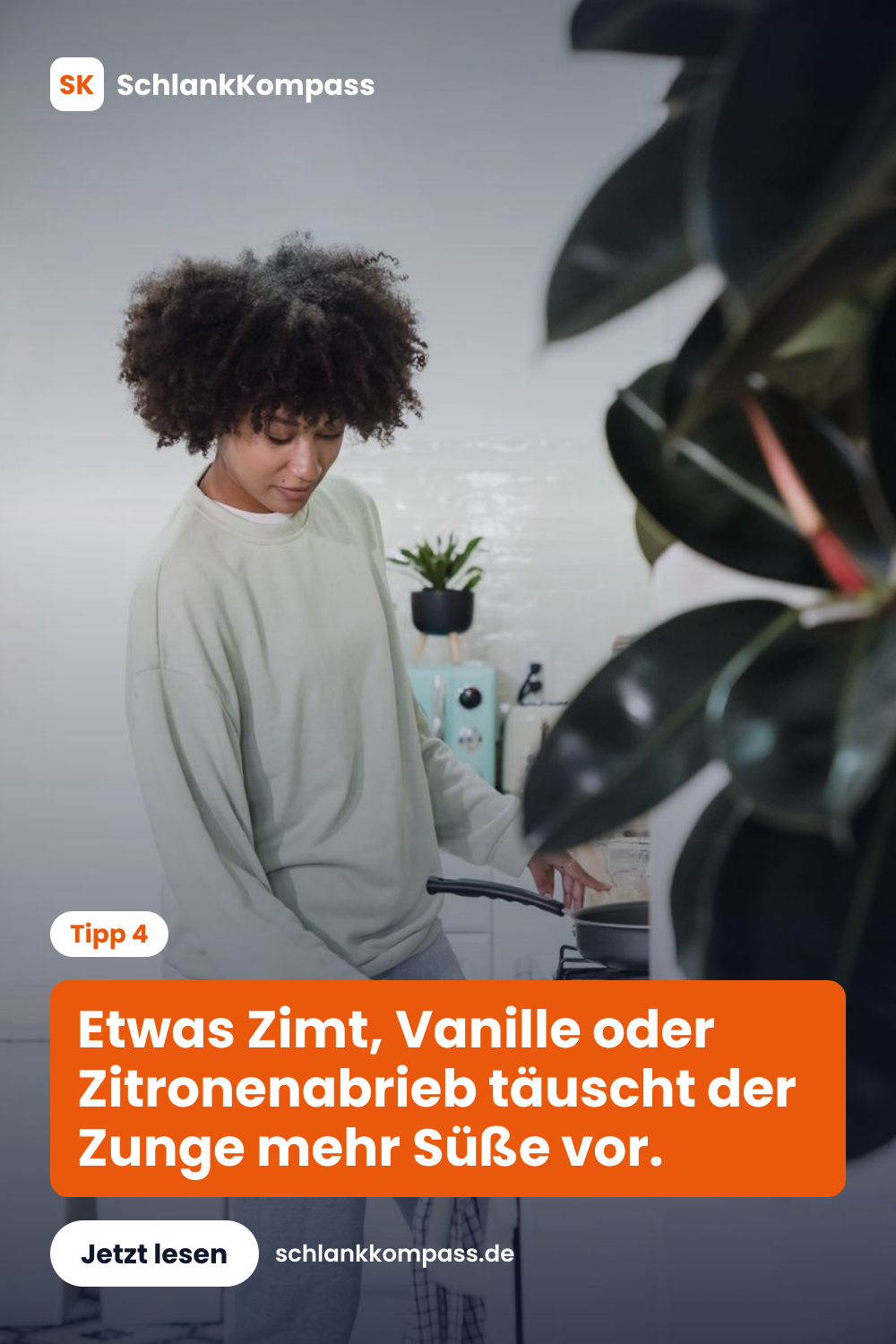Etwas Zimt, Vanille oder Zitronenabrieb täuscht der Zunge mehr Süße vor.
