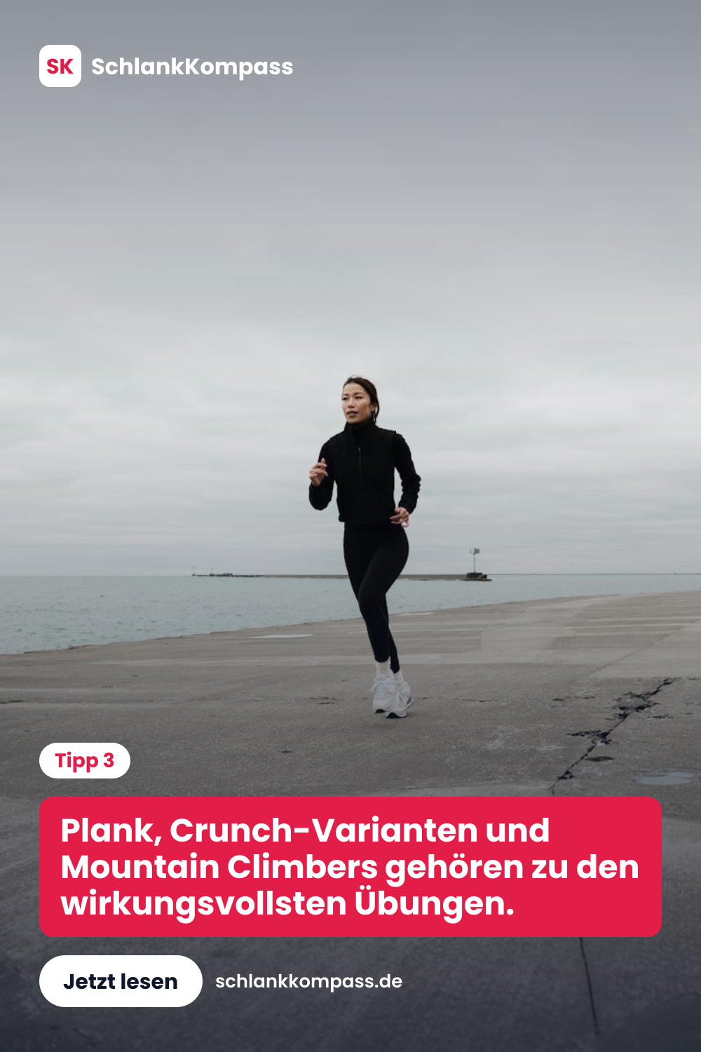 Plank, Crunch-Varianten und Mountain Climbers gehören zu den wirkungsvollsten Übungen.