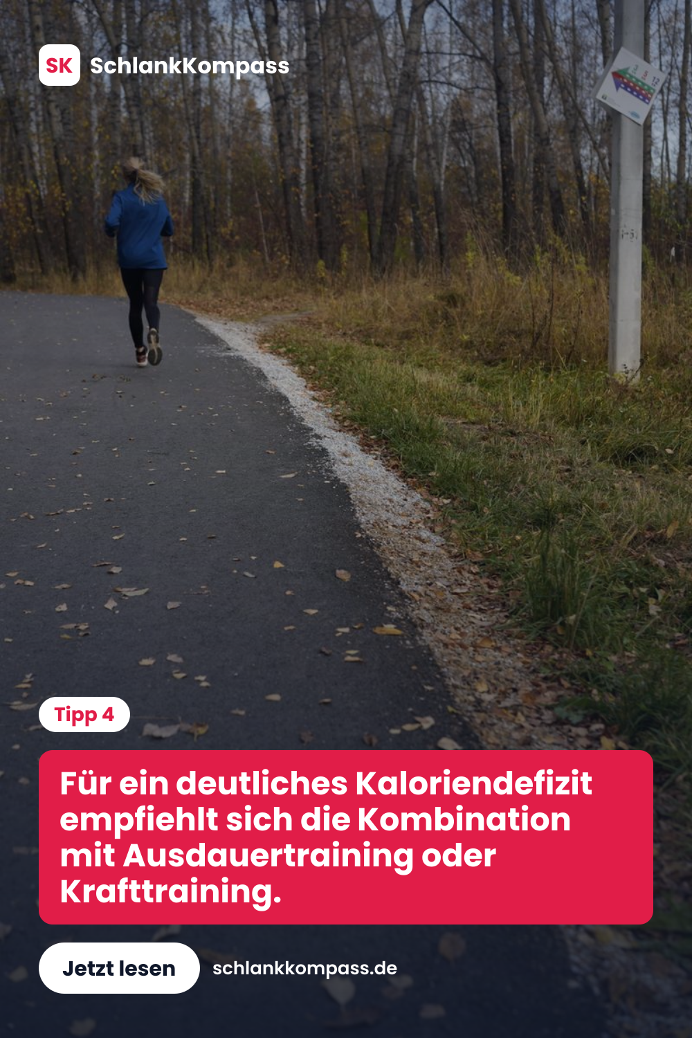 Für ein deutliches Kaloriendefizit empfiehlt sich die Kombination mit Ausdauertraining oder Krafttraining.