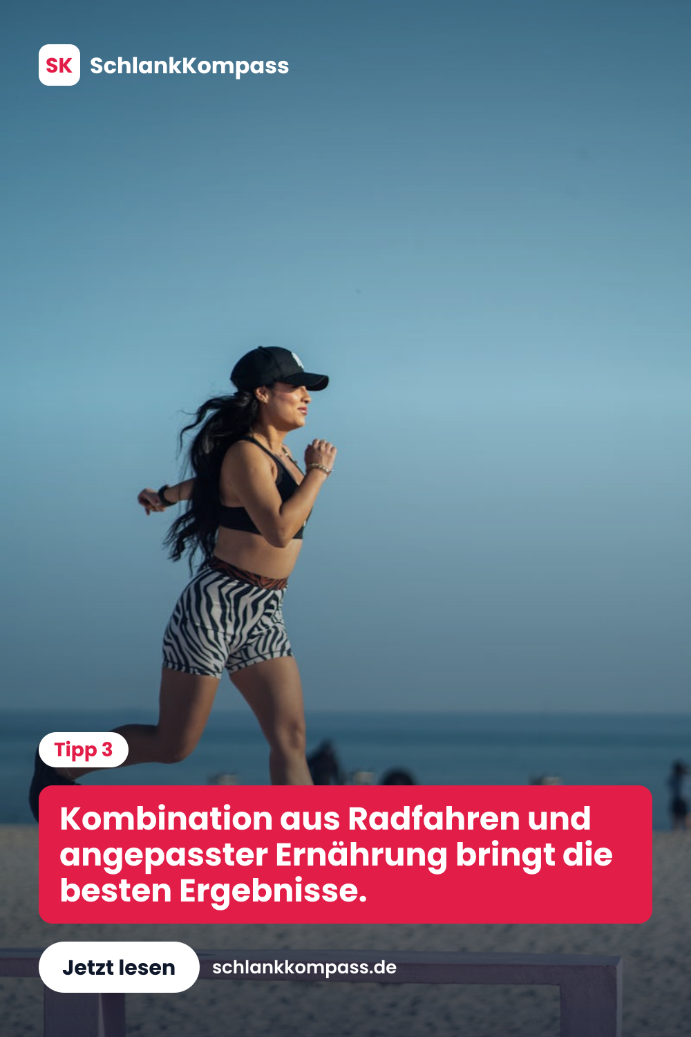 Kombination aus Radfahren und angepasster Ernährung bringt die besten Ergebnisse.