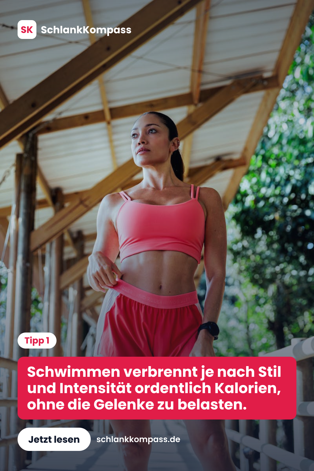Schwimmen verbrennt je nach Stil und Intensität ordentlich Kalorien, ohne die Gelenke zu belasten.